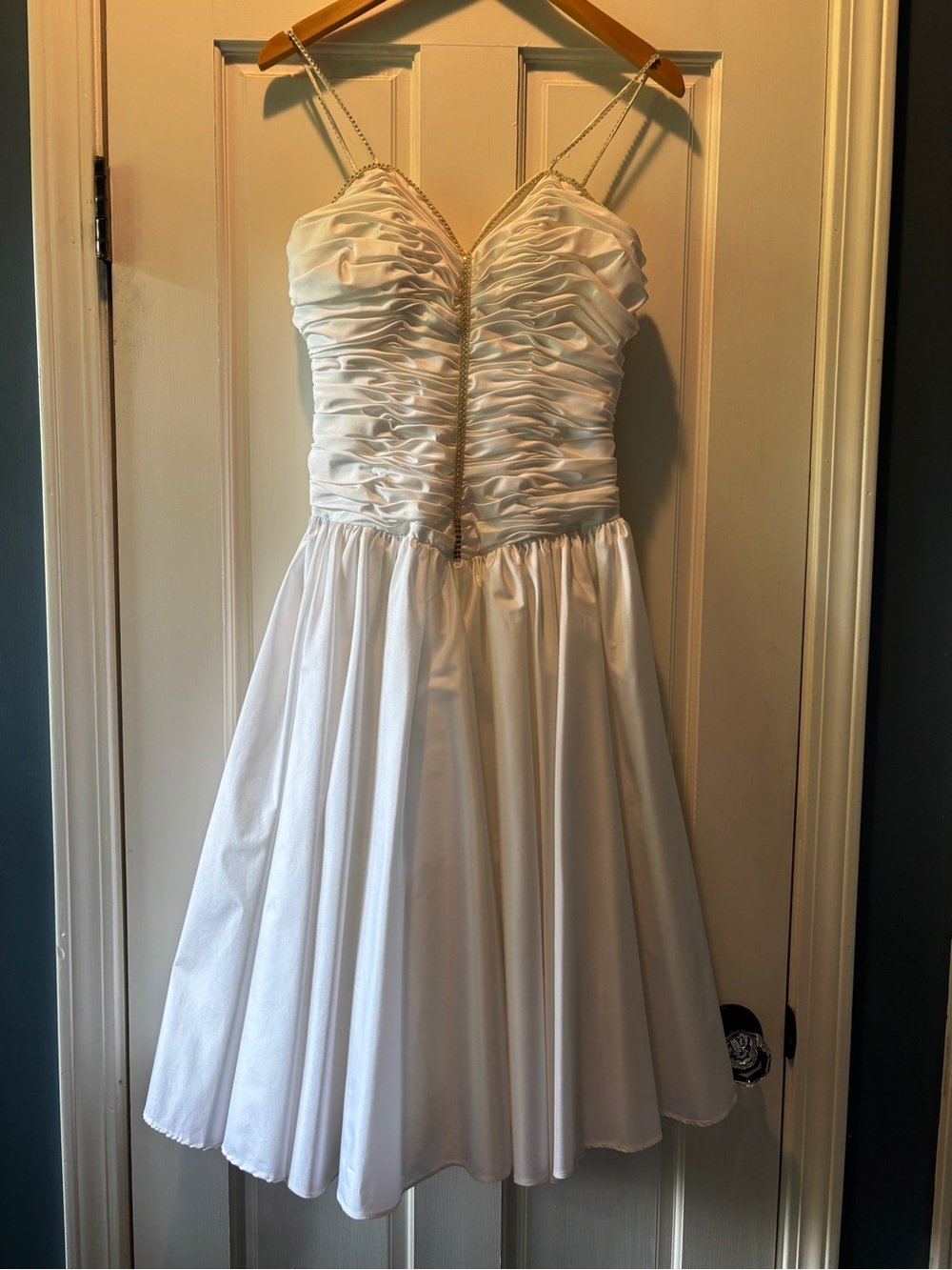 Authentic Vintage 1980s Prom or Formal Drop-Waist Dress in Excellent Condition